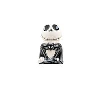 Disney Nightmare Before Christmas Ceramic Figural Cookie Jar or Candy Jar | Cute Ceramic Housewarming Gifts For Men and Women And Kids | Official Licensee | 1 Set (Jack Skellington)