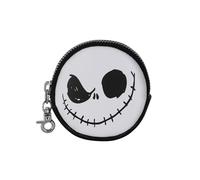 Disney Nightmare Before Christmas Face-Cookie Coin Purse, Black, 8.7 x 8.7 cm