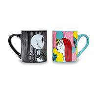 Disney Nightmare Before Christmas Jack and Sally "Meant To Be" Ceramic Mug Set