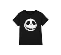 Disney Nightmare Before Christmas Jack Skellington Head Kids T-Shirt, Black | Size: 5-6 Years Disney Black 5-6 Years