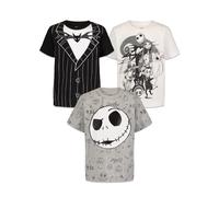 Disney Nightmare Before Christmas Jack Skellington Oogie Boogie Sally Toddler Boys 3 Pack T-Shirts 4T