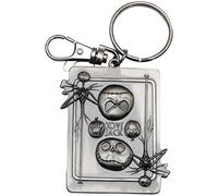 Disney Nightmare Before Christmas Jack Skellington Square Pewter Keyring