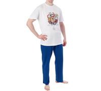 Disney Nightmare Before Christmas Pyjamas | Short Sleeve Mens Christmas Pyjamas | Jack Skellington Mens PJs | White | XS