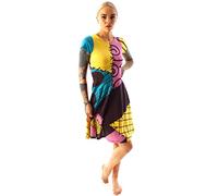 Nightmare Before Christmas Sally Women's Short Sleeve Costume Dress XXL Multicoloured
