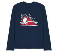 Disney Nightmare Before Christmas Scary Christmas Unisex Long Sleeve T Shirt, Navy, Medium