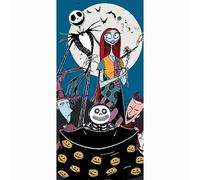 Disney Nightmare Before Christmas Towel - Jack and Sally Towel Measures Approx 54" x 27" - Perfect for Bath, Pool, Beach!