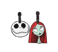 Disney Nightmare Before Christmas White, Black & Red 2 Piece Luggage Tags White