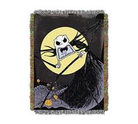 Disney Nightmare Before Christmas, Wicked Paint Woven Tapestry Throw Blanket, 48" x 60", Multi Color