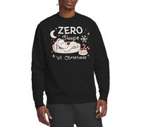 Disney Nightmare Before Christmas Zero Sleeps Til Christmas Unisex Sweatshirt, Black, Large