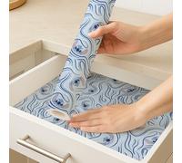 Disney Non Adhesive Shelf Liner - 18”x 10 ft Water-Resistant Drawer Liners for Kitchen Cabinets, Pantry, Fridge & Dressers - Easy Cut Cabinet Liner Roll- Mickey Mouse, Stitch & Winnie The Pooh