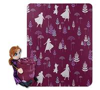 Disney Northwest Frozen Character Hugger Pillow & Fleece Throw Blanket Set, 40" x 50", Dandelion Anna