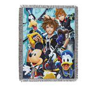 Disney Northwest Kingdom Hearts, Ready for the Road, 48" x 60" Throw, Woven Tapestry Blanket