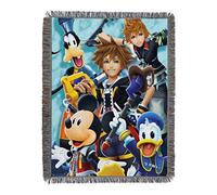 Disney Northwest Kingdom Hearts, Ready for the Road, 48" x 60" Throw, Woven Tapestry Blanket