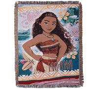 Disney Northwest Moana, Island Girl Woven Tapestry Throw Blanket, 48" x 60", Multi Color