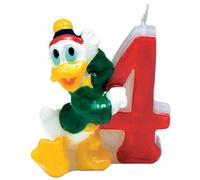 Disney Number Donald Duck 4Th Birthday Candle Multicoloured (One Size)