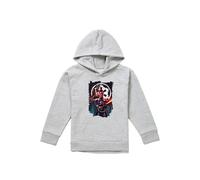 Disney Obiwan Kenobi Reva Inquisitors Painted Youth Kids Pull-Over Hoodie, Athletic Heather in Grey | Size: 12-13 Years Disney Grey 12-13 Years