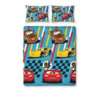 Disney Official Cars Dinoco Double Duvet Cover Rescue Design | Reversible Two Sided Bedding Duvet Cover Featuring Lightning Mcqueen & Mater With Matching Pillow Cases