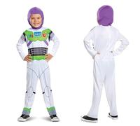 Disney Official Classic Buzz Lightyear Costume Kids, Buzz Lightyear Dress Up Onesie, Toy Story Dress Up Costume Fancy Dress, World Book Day Costumes for Boys 7-8 Years