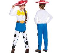 Disney Official Classic Jessie Toy Story Costume for Kids | Officially Licensed by Disguise, One-piece Jumpsuit with Jessie's Signature Red Hat