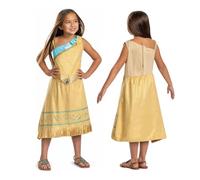 Disney Official Deluxe Pocahontas Costume Kids, Native American Princess Dress Costume for Kids Size S