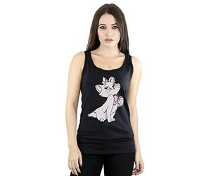 Disney Official Licensed Aristocats Marie Vest for Women - Premium Sleeveless Vest, Lightweight Comfort, Everyday Wear, UK - Machine Washable - Officially Licensed Black