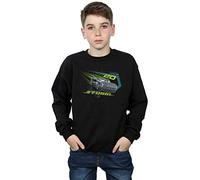 Disney Official Licensed Cars Jackson Storm 5 6 Years Boys Sweatshirt - Soft Fleece Crew Neck Sweatshirt, Front Graphic Print, Warm Jumper, Fan Gift, Black
