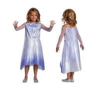 Children's Girls Official Disney Queen Elsa Snow Queen Cape Fancy Dress Costume