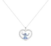 Disney Pendant Necklace Stitch Stone Set Heart
