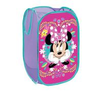 Disney Officially Licensed Pop-Up Bin | Foldable Storage Design | Perfect for Organizing Children's Room, Kids Playroom (Disney Design) | 36 x 36 x 58 cm (Minnie Mouse Design)