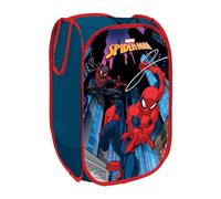 Disney Officially Licensed Pop-Up Bin | Foldable Storage Design | Perfect for Organizing Children's Room, Kids Playroom (Disney Design) | 36 x 36 x 58 cm (Spiderman Design)