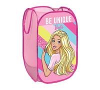 Disney Officially Licensed Pop-Up Bin | Foldable Storage Design | Perfect for Organizing Children's Room, Kids Playroom (Disney Design) | 36 x 36 x 58 cm (Barbie Design)