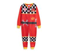 Disney Cars Boys Red Zip-Up Onesie | Long Sleeve Microfleece Loungewear & Sleepwear with 95 Rust Design | Perfect for Bedtime & Movie Nights Merch - 13-14 Years