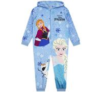 Disney Onesie, Frozen Girls Onesie, Anna & Elsa Onesies For Girls, Fleece Kids Onesies, Blue 5-6 Years