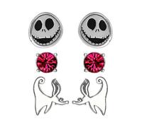 Disney Pack of 3 Nightmare Before Christmas Stud Earrings Red