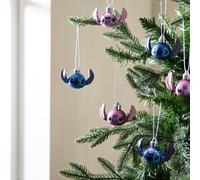 Disney Pack of 6 Stitch And Angel Christmas Baubles