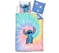 DISNEY - Parure de lit 140x200cm - Stitch Rainbow '100% PolyCoton'
