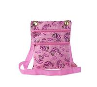 Disney Passport Bag Crossbody Travel Mickey Minnie Eeyore Stitch Cheshire All Over Print, Pink