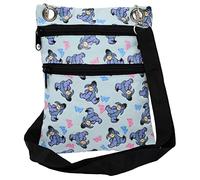 Disney Passport Bag Crossbody Travel Mickey Minnie All Over Print, Light Blue, One Size