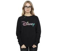 Disney Women's Pastel Logo Sweatshirt Black XX-Large