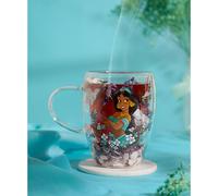 Disney Pastel Princess Floral Decorative Glass Mug - Jasmine Disney Multicolor