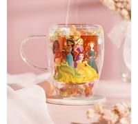 Disney Pastel Princess Floral Decorative Glass Mug - Multi Princess Disney Multicolor