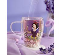 Disney Pastel Princess Floral Decorative Glass Mug - Snow White Disney Multicolor