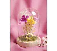 Disney Pastel Princess Florals In A Cloche With Neon Light - Rapunzel Disney Multicolor