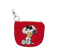 DISNEY Peanuts Snoopy Red and White Purse Keychain
