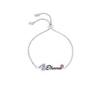 Disney - Peer Hardy - Brass Stitch Ohana Lariat Bracelet Imitation Rhod - N59z