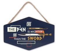 Disney Percy Jackson The Pen Is Mightier Than The Sword Hanging Wood Sign
