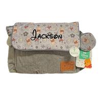 Disney Personalized Diaper Bag Character MICKEY MINNIE and MORE Multi-Pocket Functional Baby Diaper Bag Backpacks, Personalized Wiinnie the Pooh Flowers, L, Backpack Diaper Bag