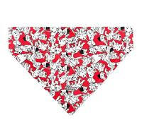 Disney Pet Bandana 101 Dalmatians Puppies Scattered Red Slip On Collar Bandana Only