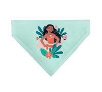 Disney Pet Bandana Moana Standing Pose and Plants Greens Slip On Collar Bandana Only