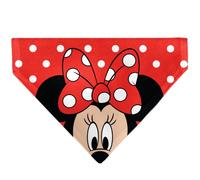 Disney Pet Bandana Slide On Slip Through | Minnie Mouse Face Polka Dot Red White Double Sided Polyester